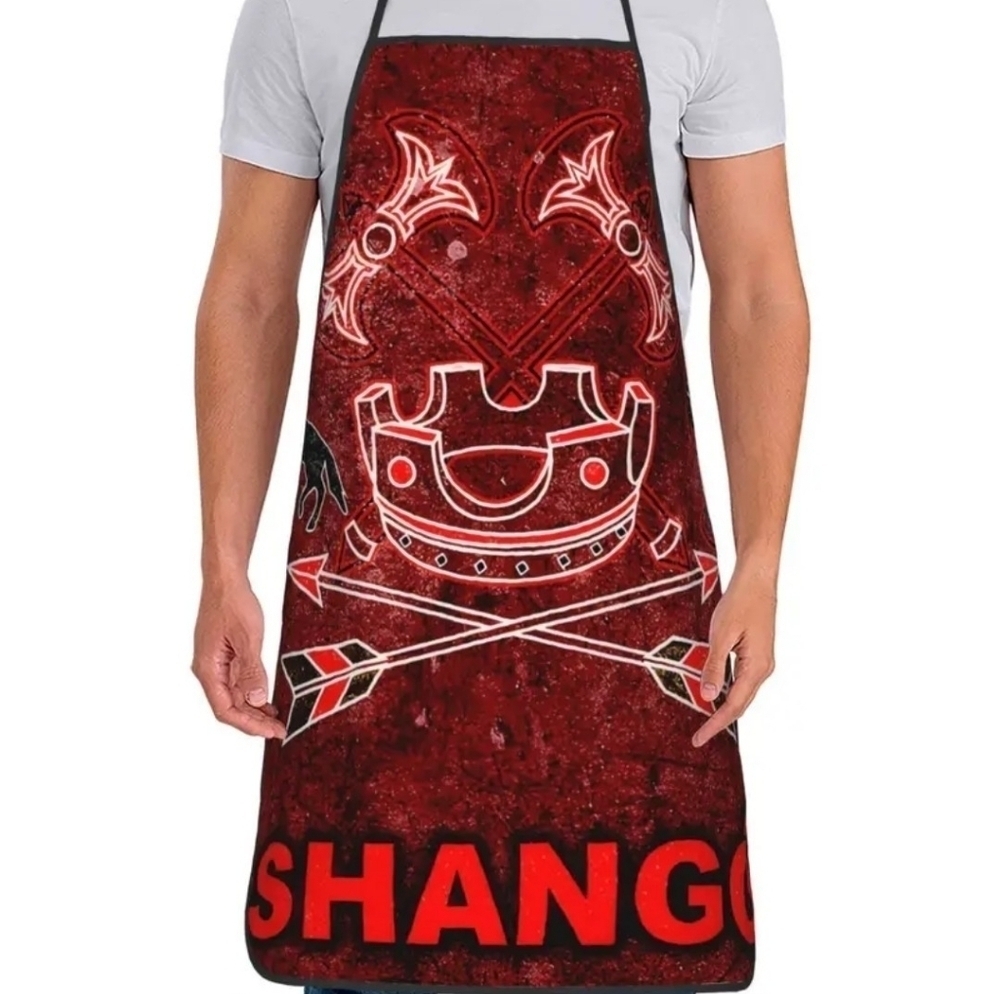 Shango Yoruba Sango Costume Apron Kitchen Santeria